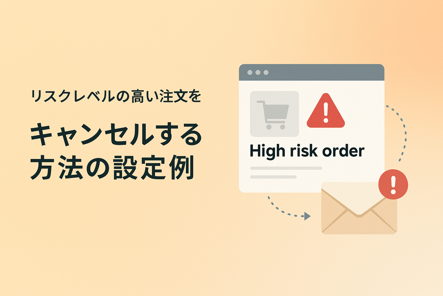 Shopifyでリスクレベルの高い注文をキャンセルする方法の設定例