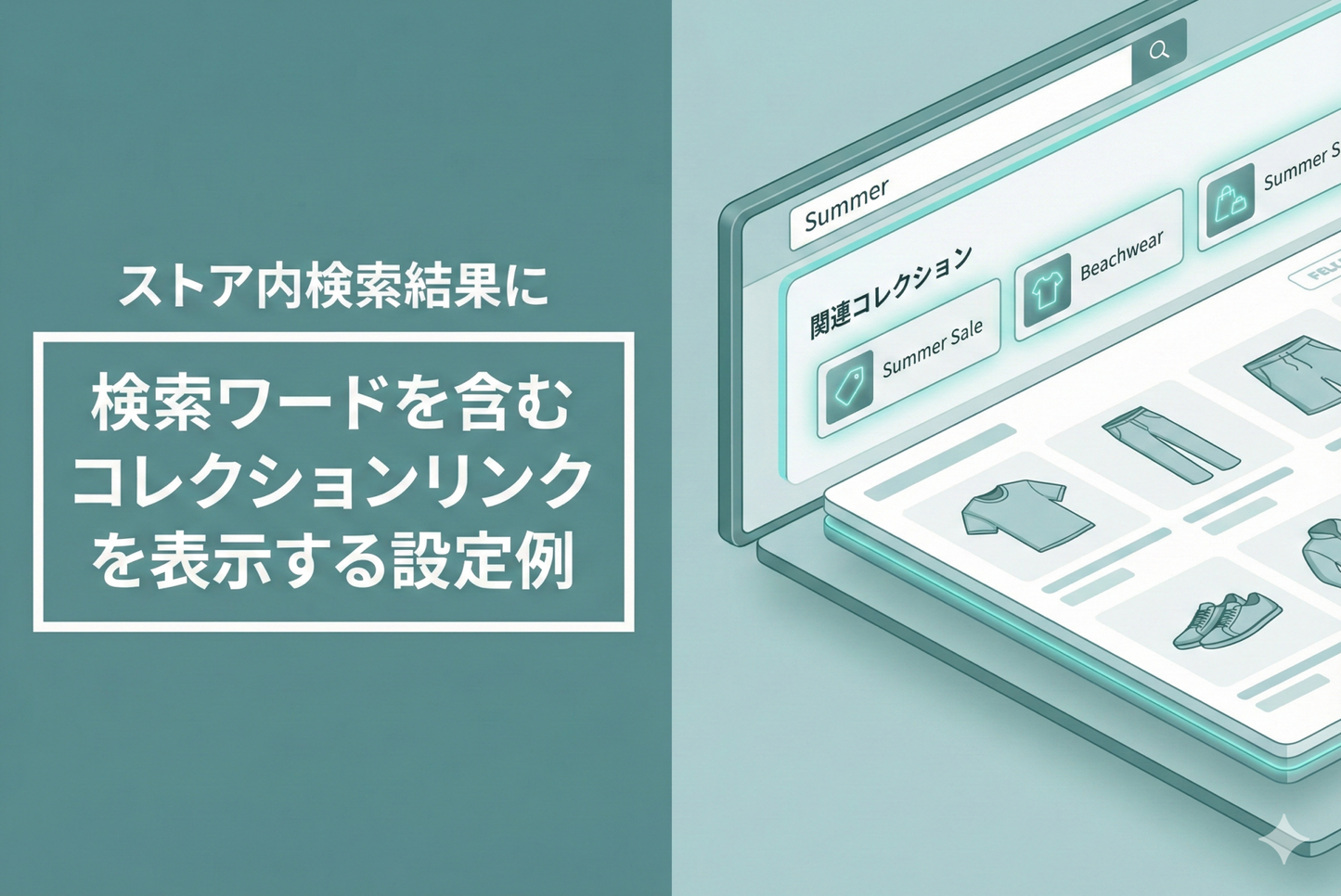 Shopifyのテーマ「Rise/Dawn」のストア内検索結果に検索ワードを含むコレクションリンクを表示する設定例