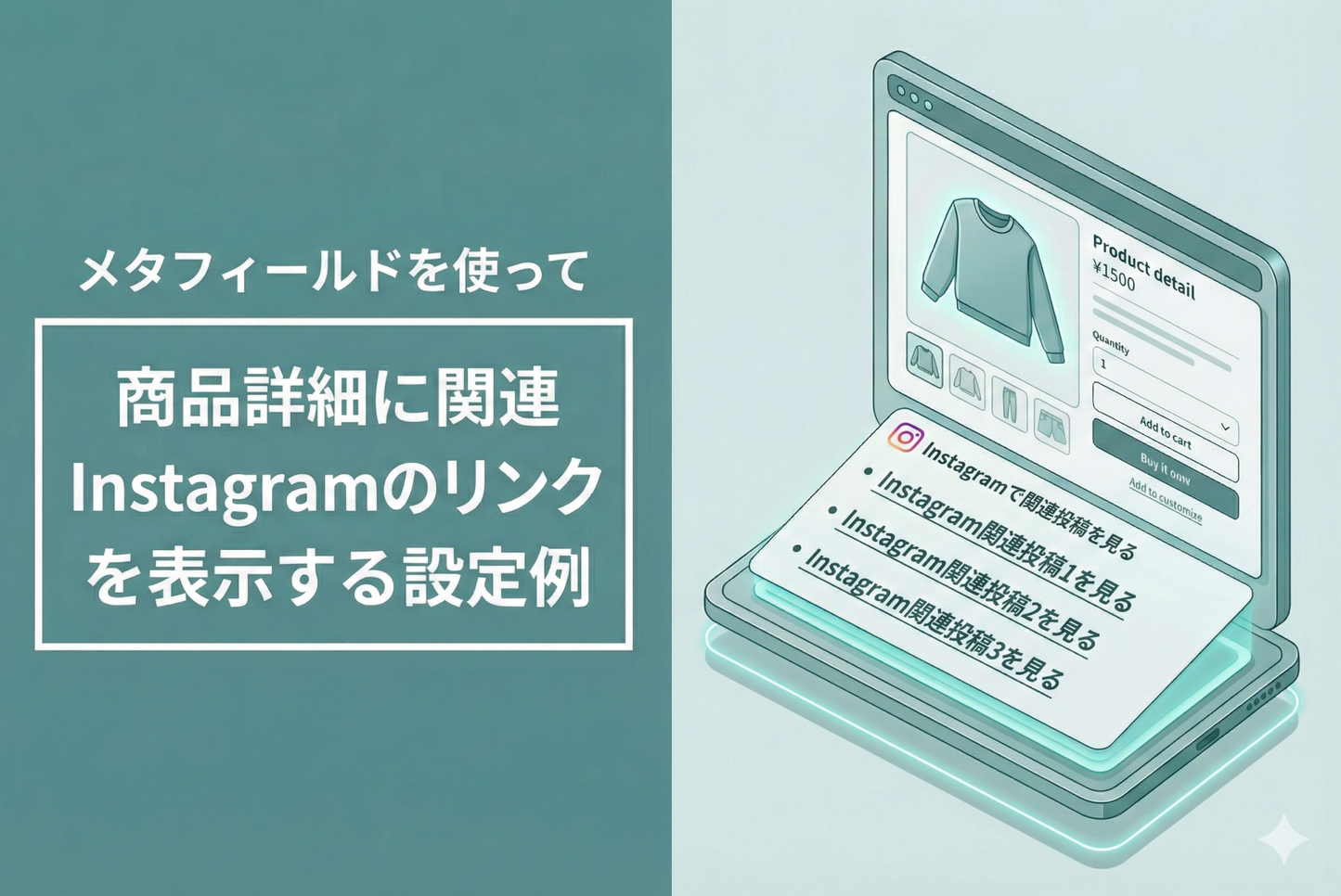 Shopifyでメタフィールドを使って商品詳細に関連Instagramの簡易リンクを表示する設定例