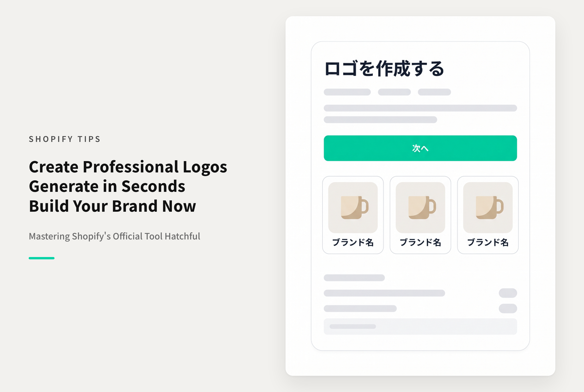 Shopifyが提供する無料のロゴジェネレーター