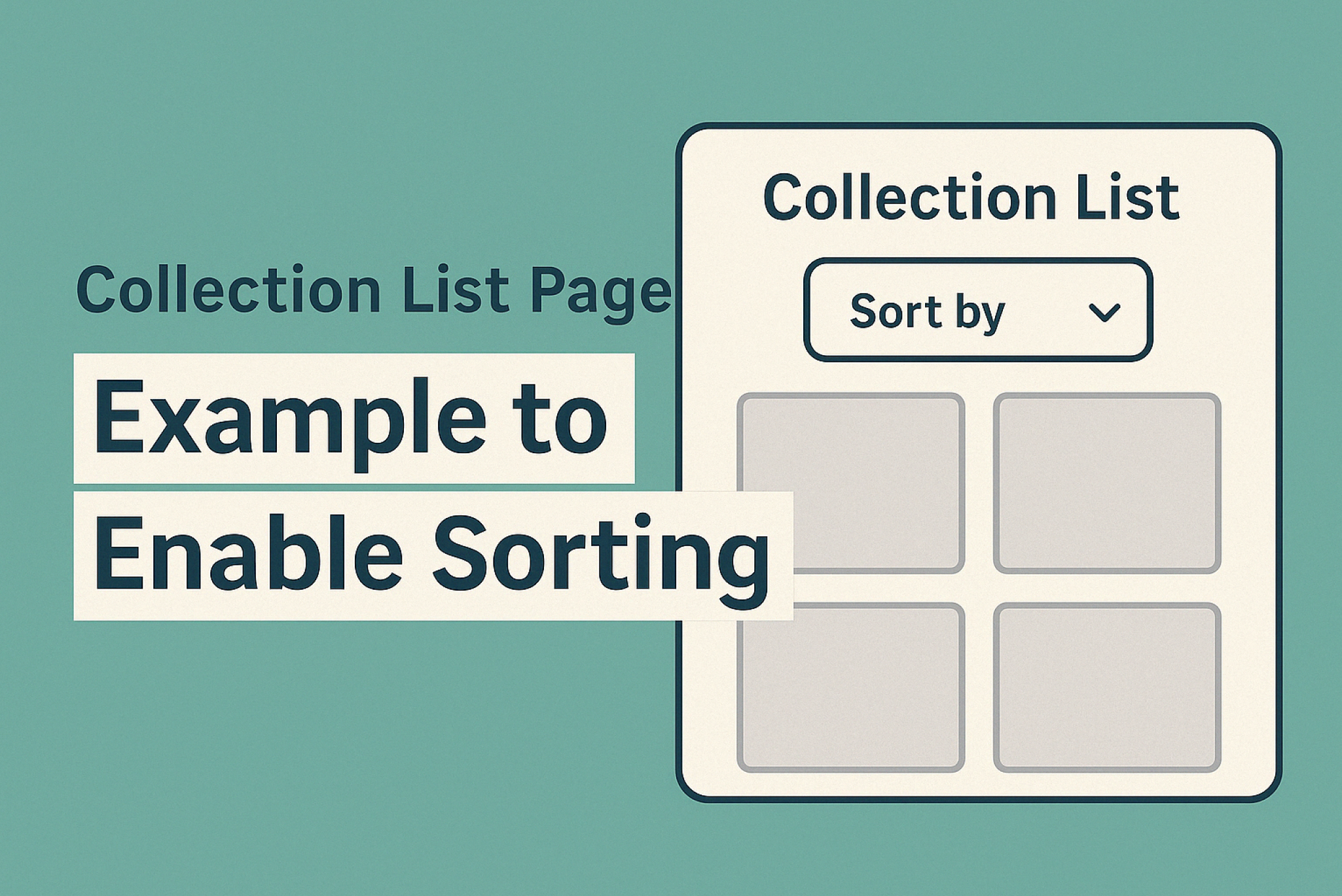 [Dawn] Example of setting up sorting on the collection list page of th ...