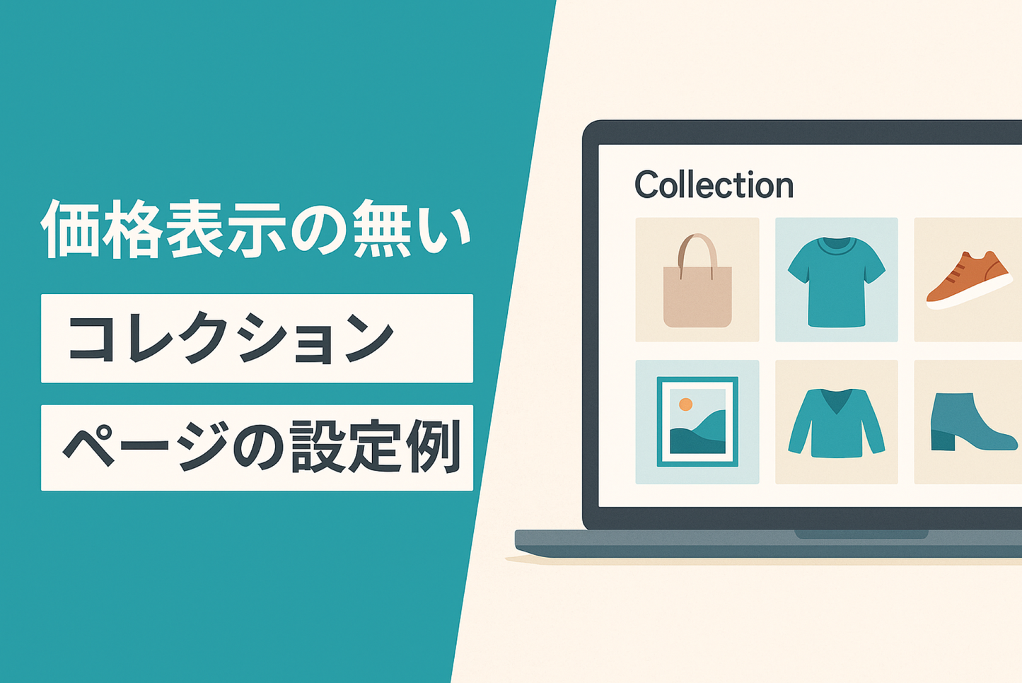 Shopifyのテーマ「Dawn」で価格を表示しないコレクションページの設定例
