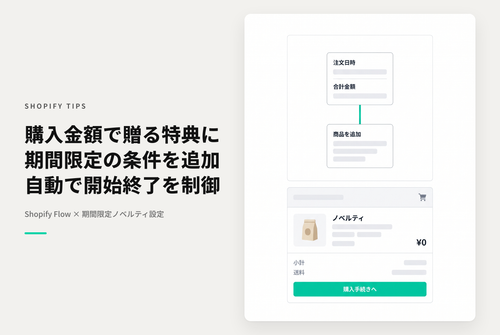【Dawn】Shopifyで購入金額に応じてノベルティグッズなどをプレゼントするキャンペーンに 対象期間を設ける場合の設定例