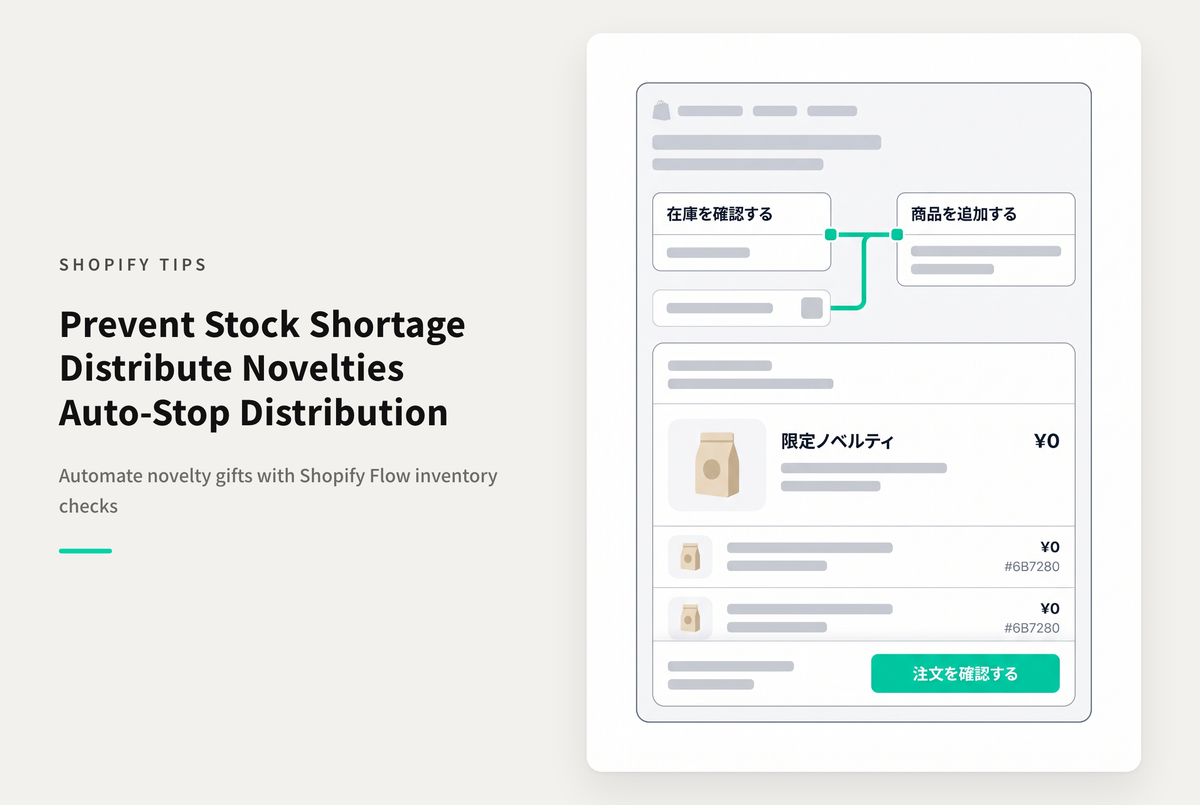 Shopifyで購入時に先着順でノベルティグッズを限定配布する設定例