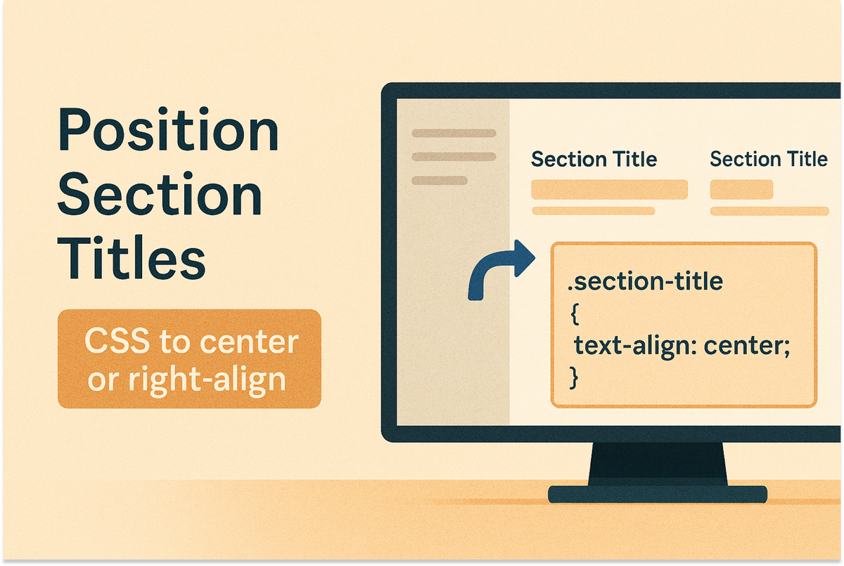New Title Css Style CSS settings for displaying the section titles of the Shopify theme