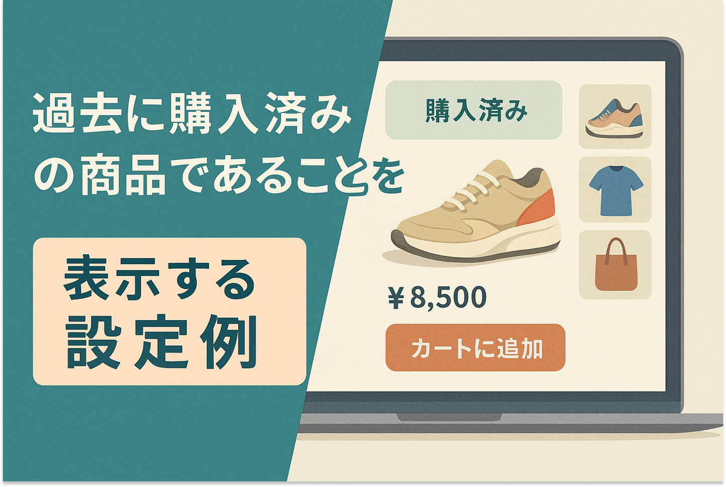 Shopifyのテーマ「Rise/Dawn」の商品詳細画面で過去に購入済みの商品であることを表示する設定例