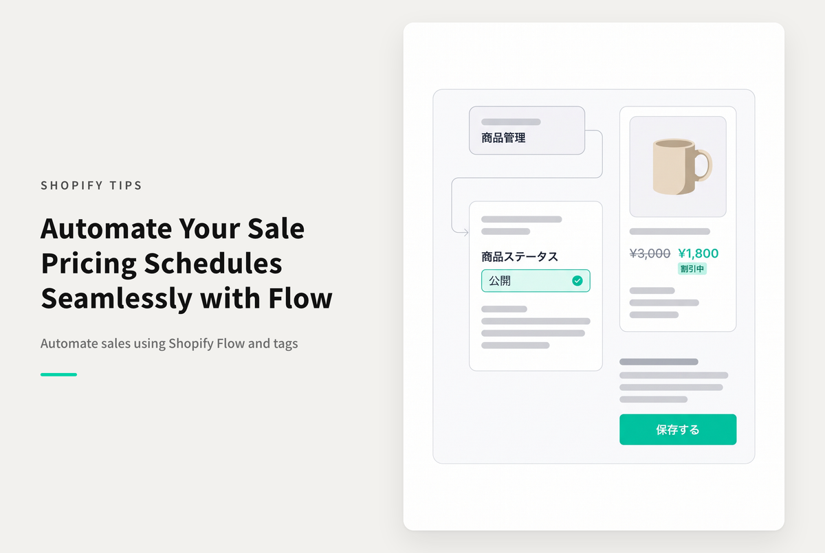 Shopify Flowを使って自動で商品の割引を開始・終了する設定例