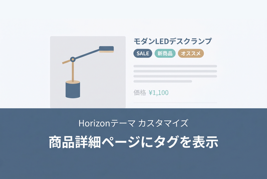 商品タグ表示ブロックを商品詳細ページにも差し込めるようにする設定例