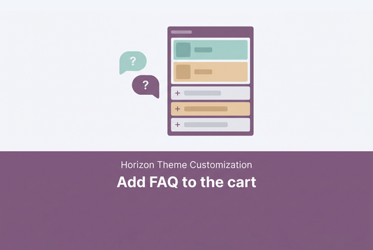 [Horizon] Add a FAQ accordion to the cart drawer and cart page thumbnail