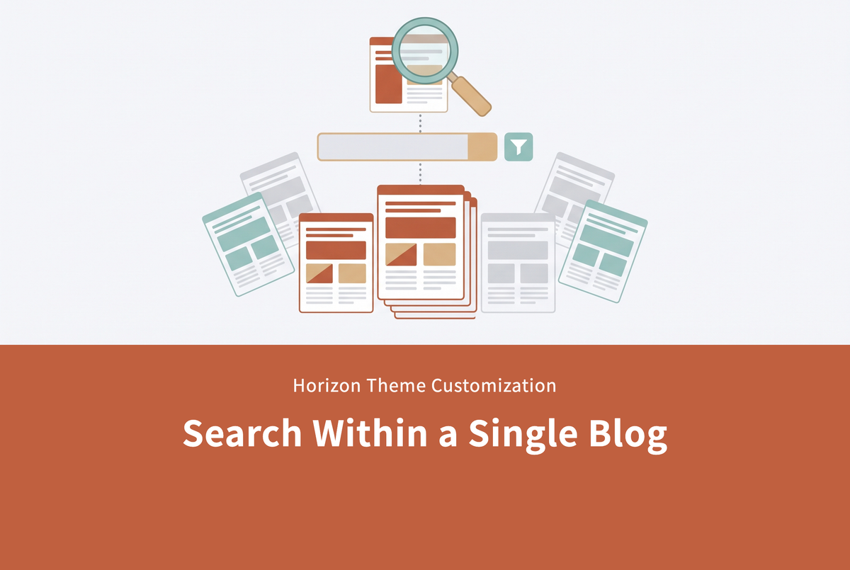 Search within a single blog