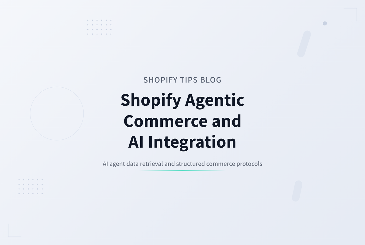 AIが商品を選ぶ時代に備える ― Shopify Agentic Commerce対応について