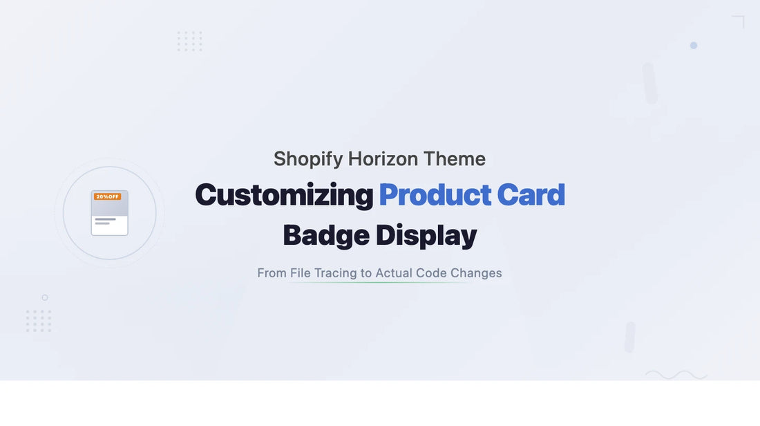 [Horizon] Customizing Product Card Badge Display