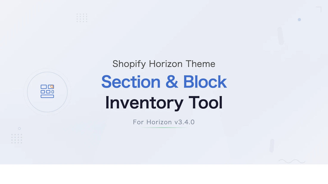 Horizon Section & Block Inventory Tool